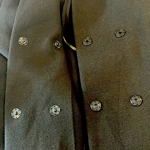 D. Exterior Black Wool Knit Sweater Jacket made in Italy - Picture 13 of 17